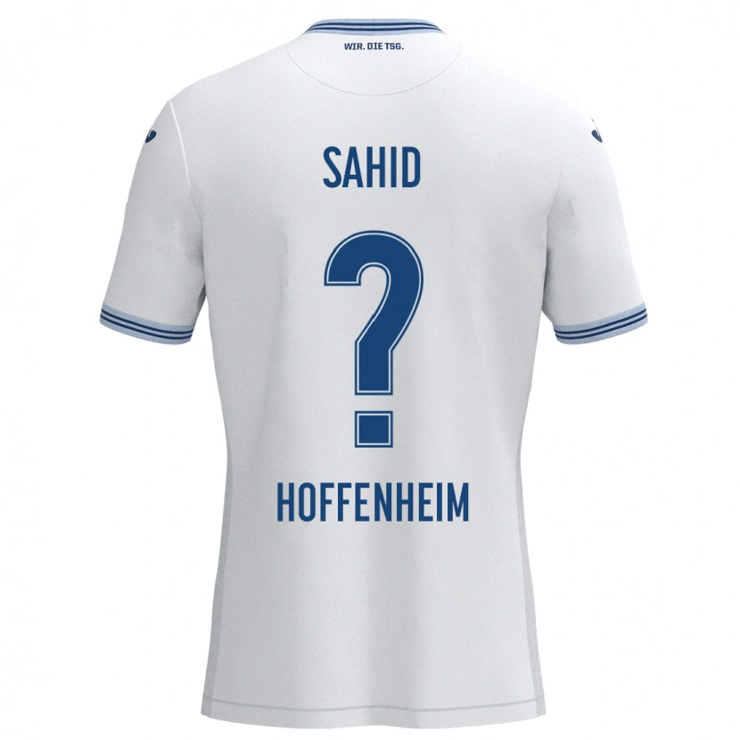 Danxen Mænd Mohamed Sahid #0 Hvid Blå Udebane Spillertrøjer 2024/25 Trøje T-Shirt