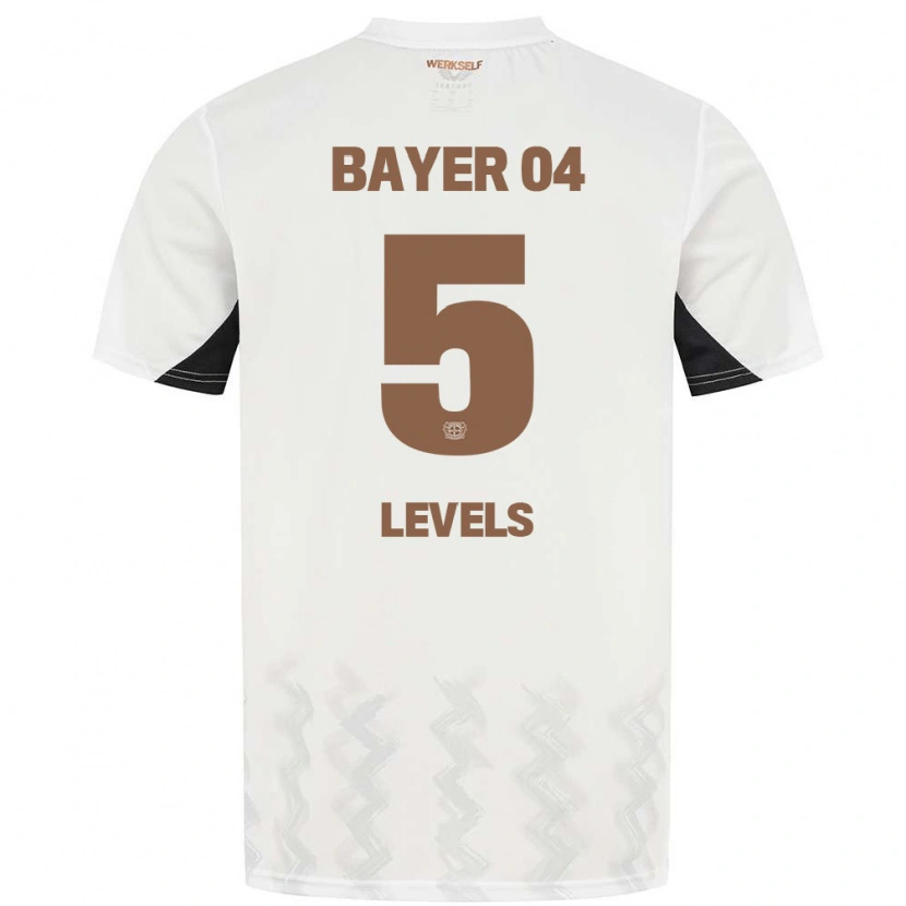 Danxen Mænd Janou Levels #5 Hvid Sort Udebane Spillertrøjer 2024/25 Trøje T-Shirt