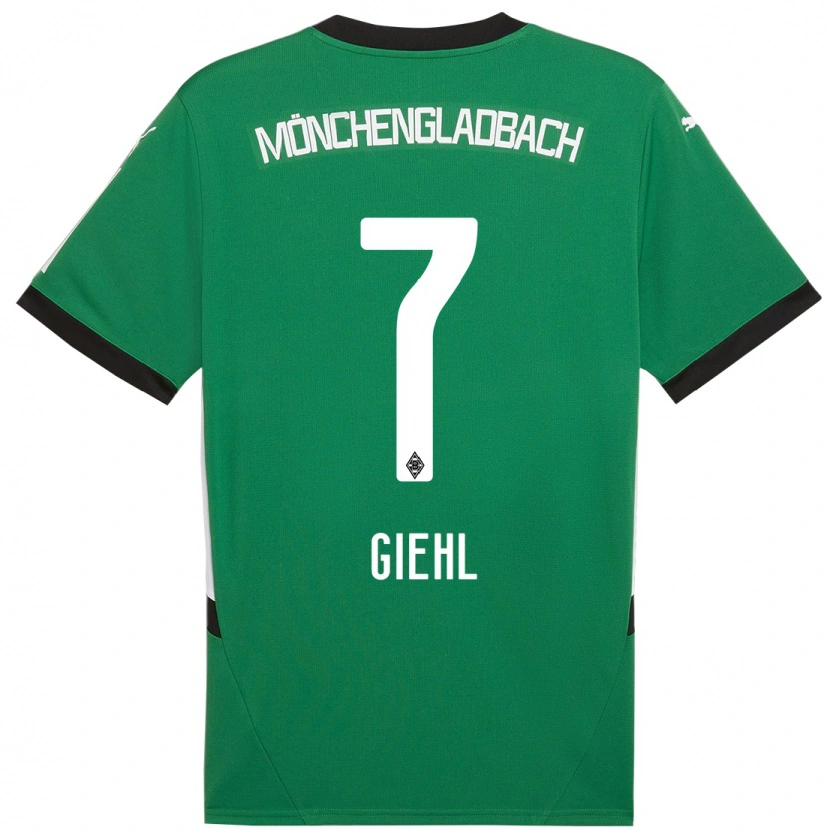 Danxen Mænd Madita Giehl #7 Grøn Hvid Udebane Spillertrøjer 2024/25 Trøje T-Shirt