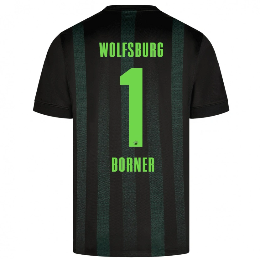 Danxen Mænd Benedikt Börner #1 Mørkegrøn Udebane Spillertrøjer 2024/25 Trøje T-Shirt