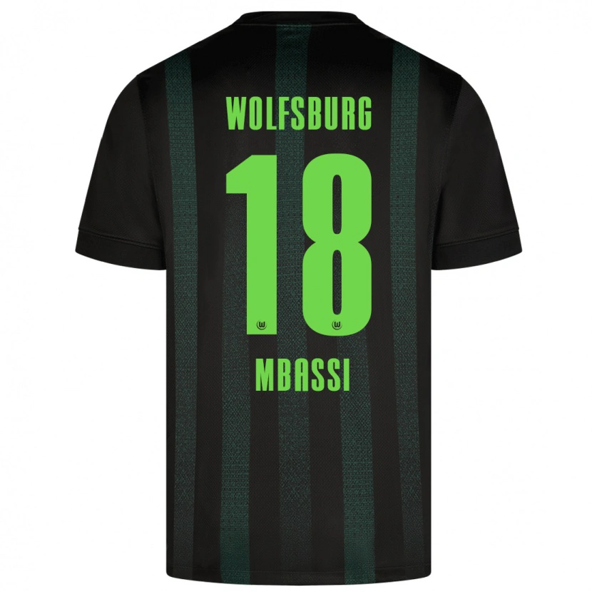 Danxen Mænd Mario Mbassi #18 Mørkegrøn Udebane Spillertrøjer 2024/25 Trøje T-Shirt