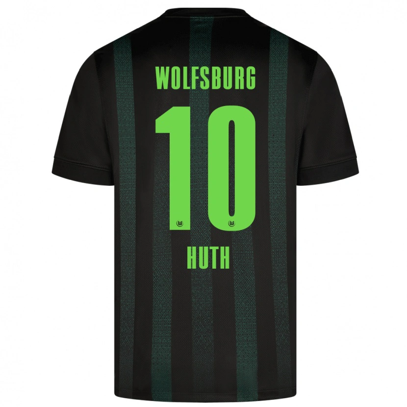Danxen Mænd Svenja Huth #10 Mørkegrøn Udebane Spillertrøjer 2024/25 Trøje T-Shirt