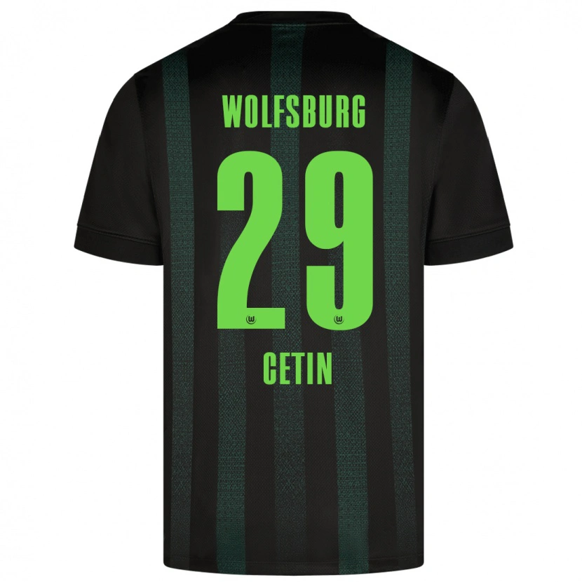 Danxen Mænd Erkan Cetin #29 Mørkegrøn Udebane Spillertrøjer 2024/25 Trøje T-Shirt
