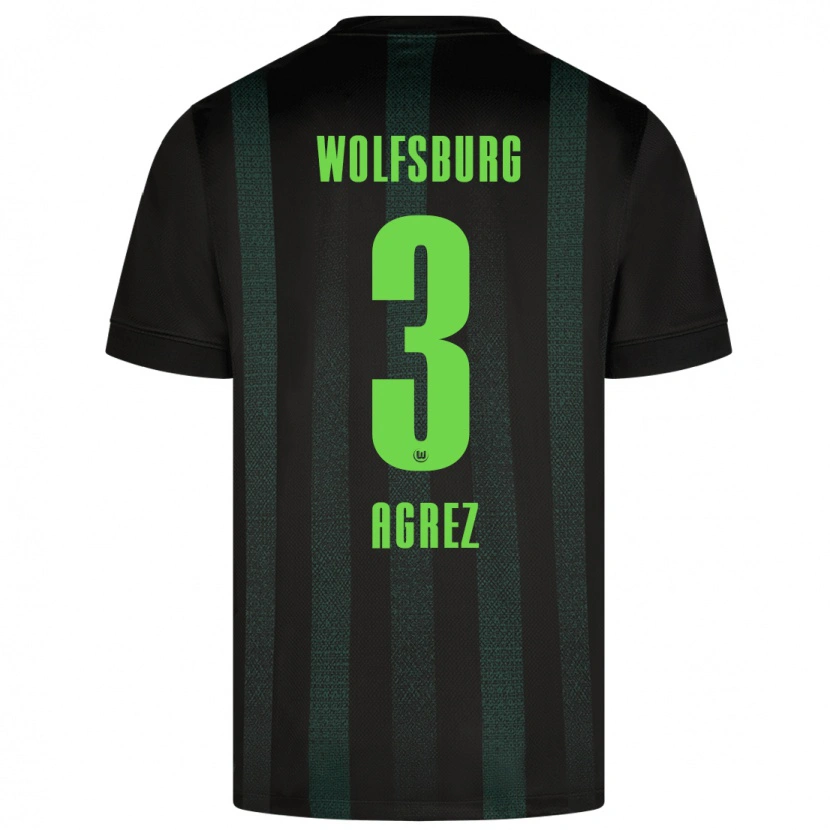 Danxen Mænd Sara Agrež #3 Mørkegrøn Udebane Spillertrøjer 2024/25 Trøje T-Shirt