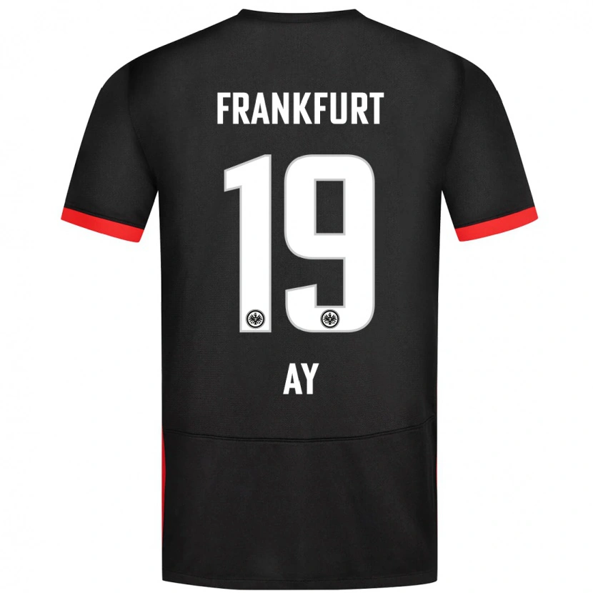 Danxen Mænd Ugur Ay #19 Sort Udebane Spillertrøjer 2024/25 Trøje T-Shirt
