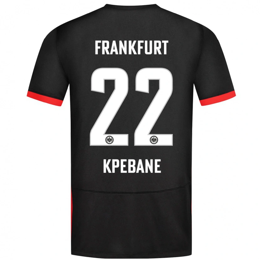 Danxen Mænd Tamiou Kpebane #22 Sort Udebane Spillertrøjer 2024/25 Trøje T-Shirt