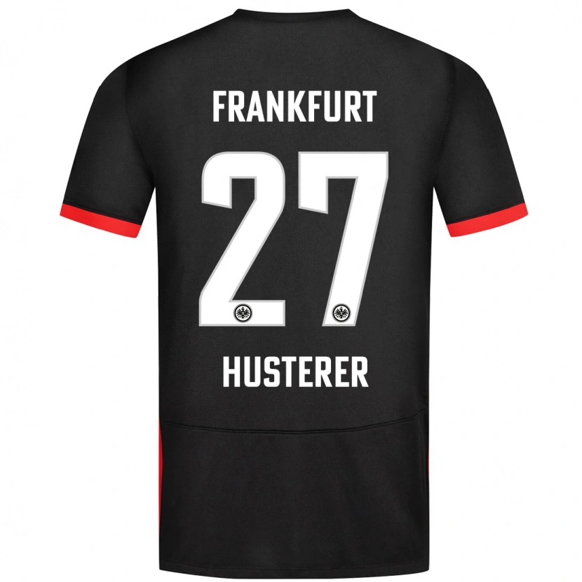 Danxen Mænd Lean Husterer #27 Sort Udebane Spillertrøjer 2024/25 Trøje T-Shirt