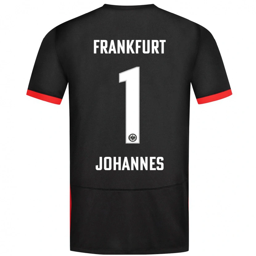 Danxen Mænd Stina Johannes #1 Sort Udebane Spillertrøjer 2024/25 Trøje T-Shirt
