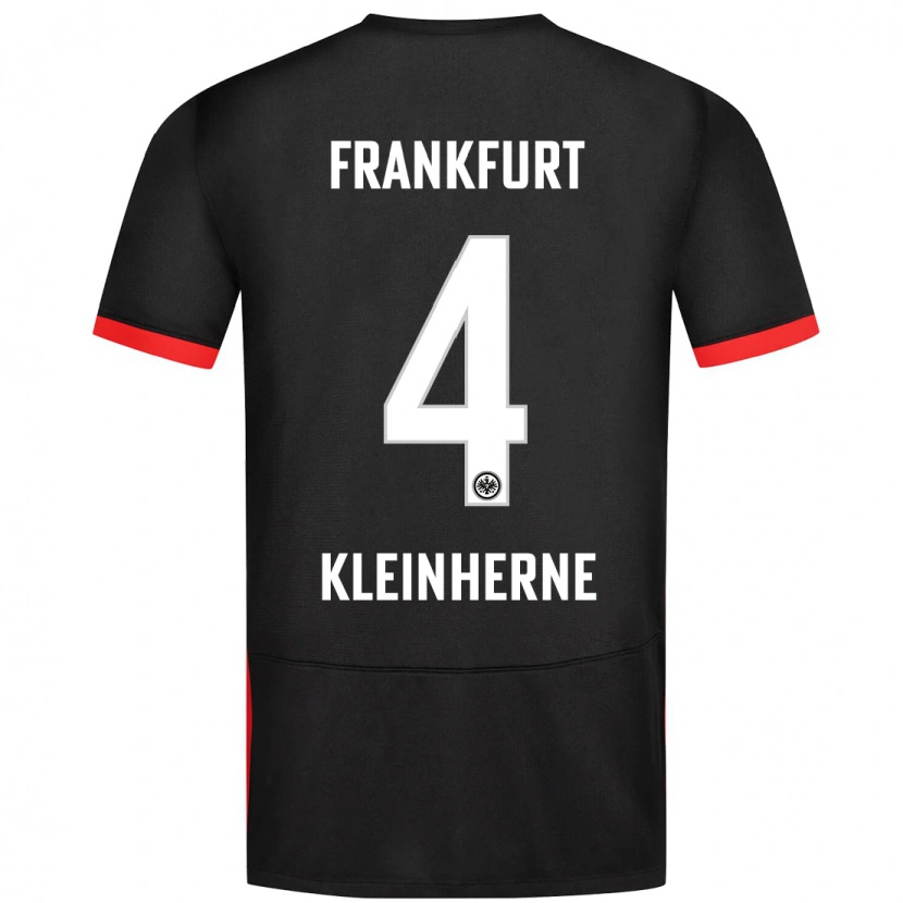 Danxen Mænd Sophia Kleinherne #4 Sort Udebane Spillertrøjer 2024/25 Trøje T-Shirt