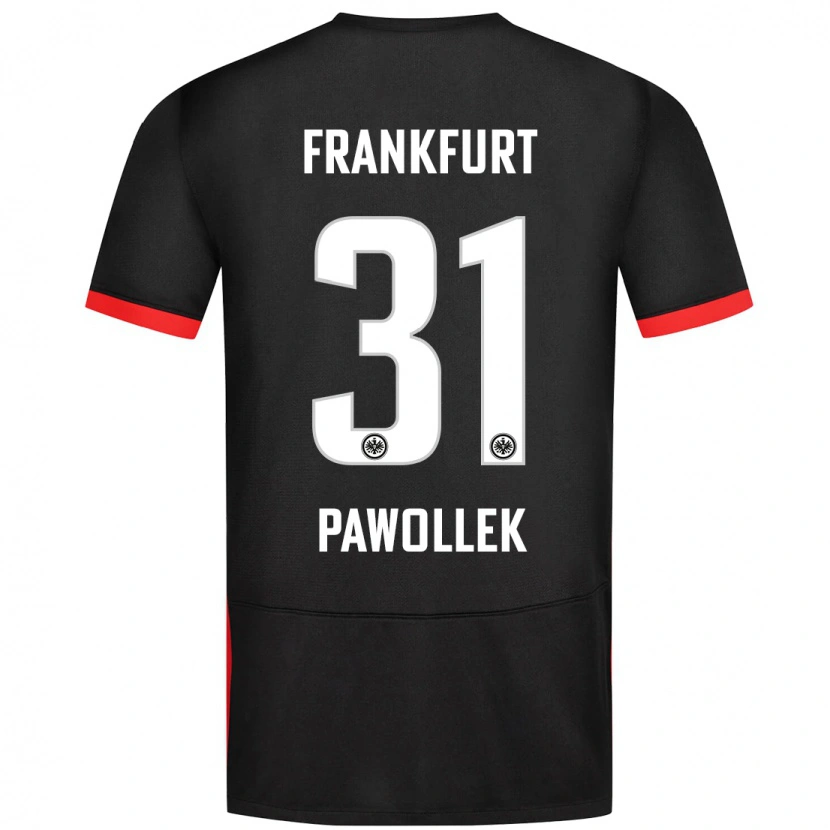 Danxen Mænd Tanja Pawollek #31 Sort Udebane Spillertrøjer 2024/25 Trøje T-Shirt