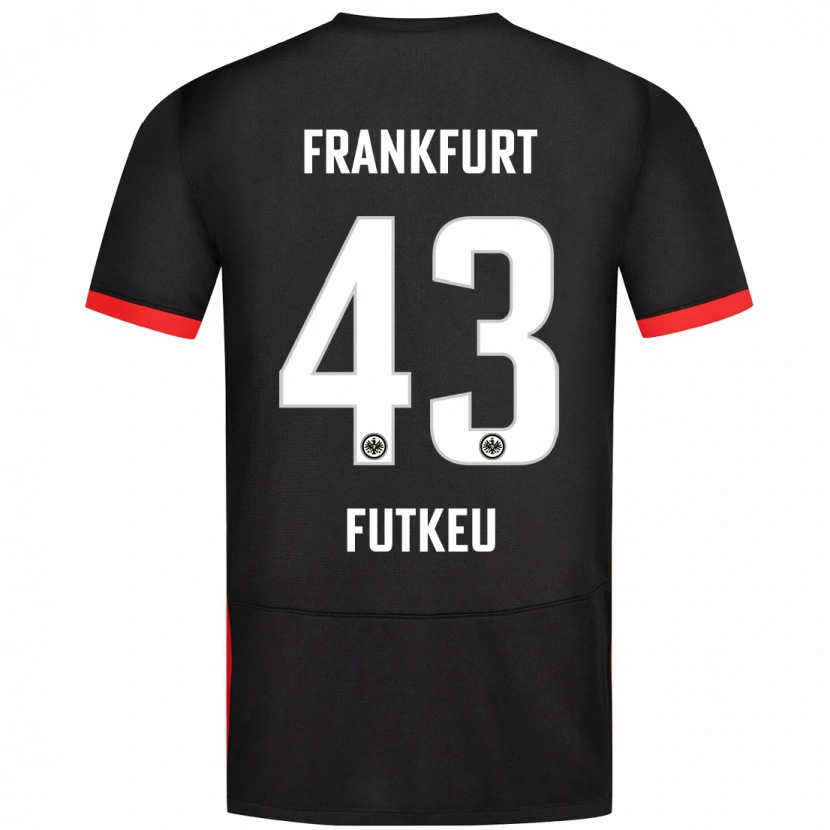 Danxen Mænd Noel Futkeu #43 Sort Udebane Spillertrøjer 2024/25 Trøje T-Shirt