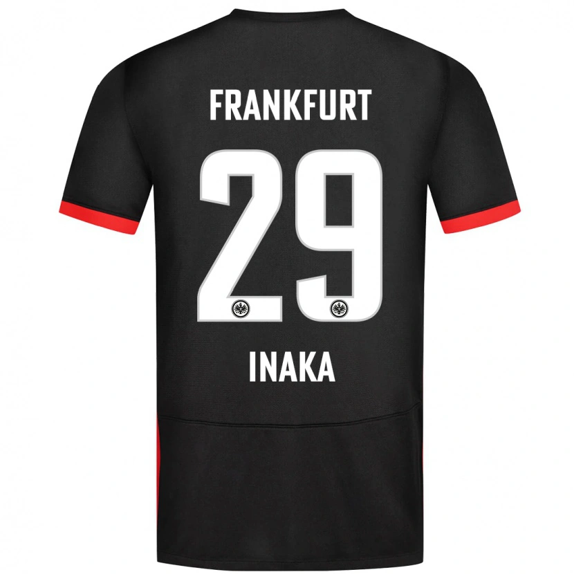 Danxen Mænd Arthur Inaka #29 Sort Udebane Spillertrøjer 2024/25 Trøje T-Shirt