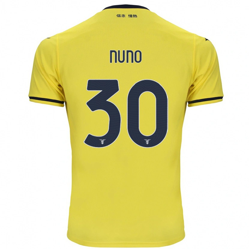 Danxen Mænd Nuno Tavares #30 Gul Udebane Spillertrøjer 2024/25 Trøje T-Shirt