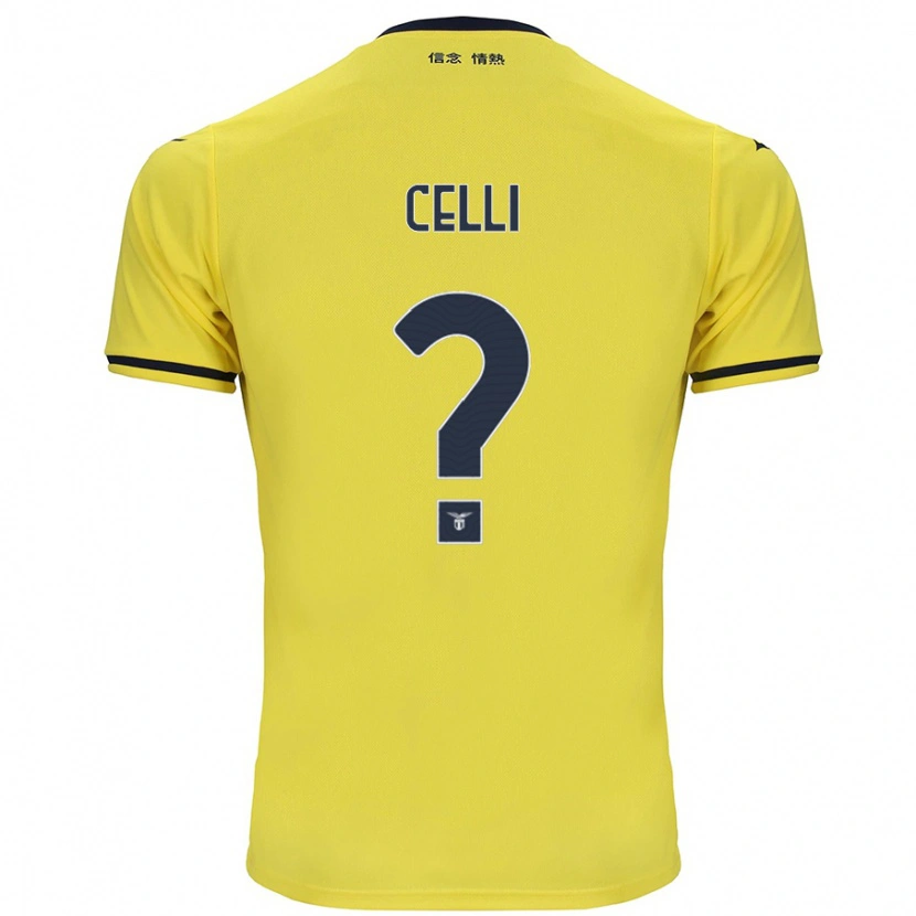 Danxen Mænd Gabriele Celli #0 Gul Udebane Spillertrøjer 2024/25 Trøje T-Shirt
