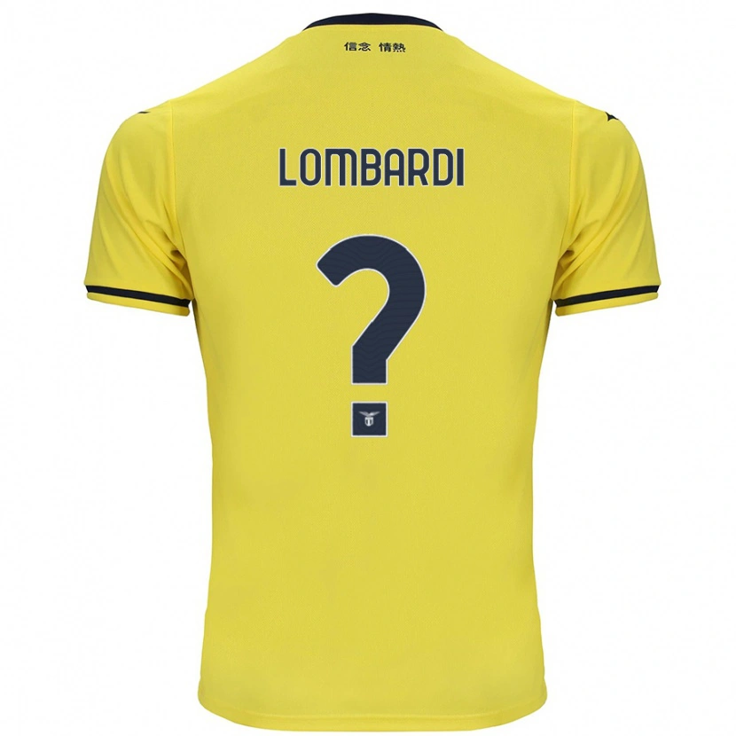 Danxen Mænd Pierlorenzo Lombardi #0 Gul Udebane Spillertrøjer 2024/25 Trøje T-Shirt