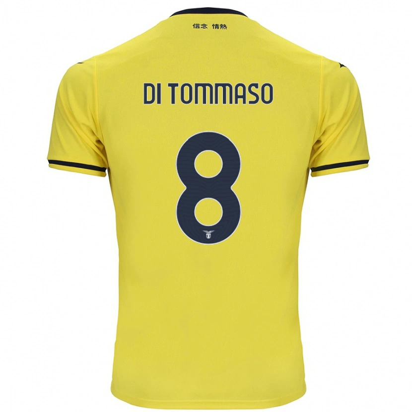 Danxen Mænd Leonardo Di Tommaso #8 Gul Udebane Spillertrøjer 2024/25 Trøje T-Shirt