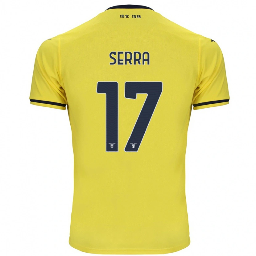 Danxen Mænd Federico Serra #17 Gul Udebane Spillertrøjer 2024/25 Trøje T-Shirt