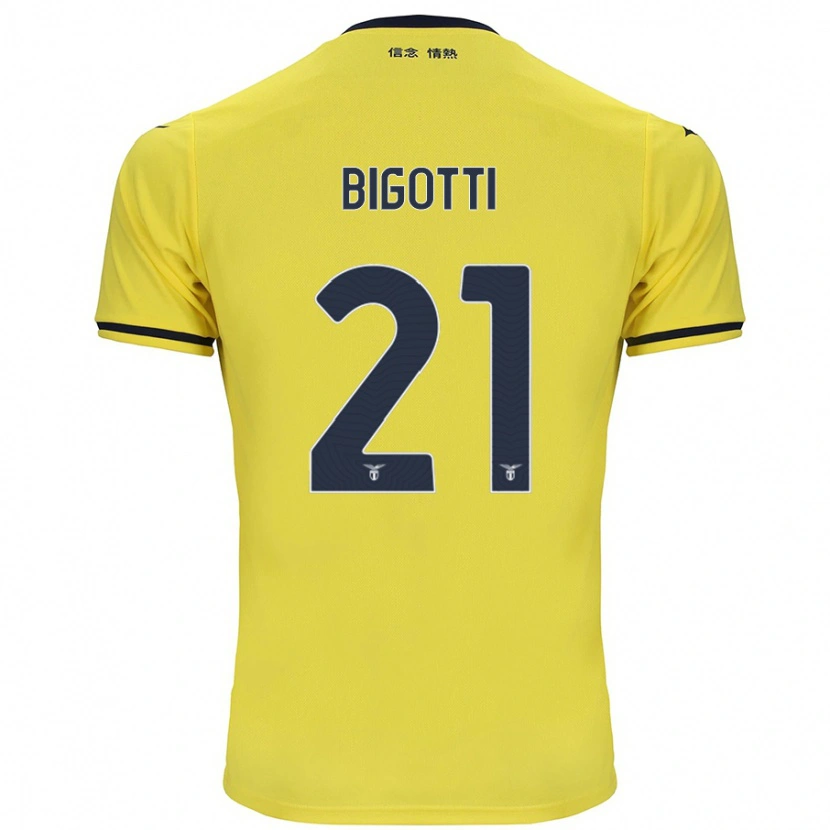 Danxen Mænd Massimo Bigotti #21 Gul Udebane Spillertrøjer 2024/25 Trøje T-Shirt