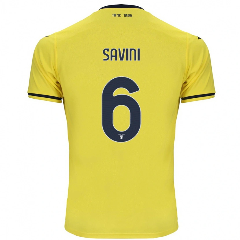 Danxen Mænd Federica Savini #6 Gul Udebane Spillertrøjer 2024/25 Trøje T-Shirt