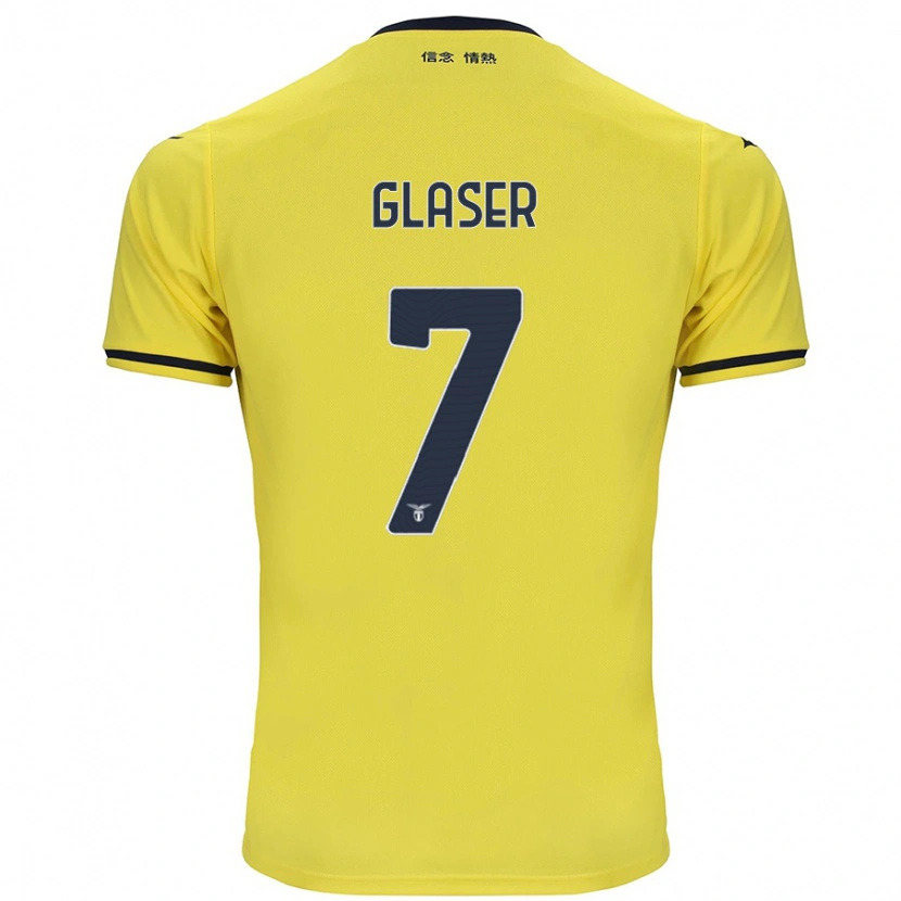 Danxen Mænd Julia Glaser #7 Gul Udebane Spillertrøjer 2024/25 Trøje T-Shirt