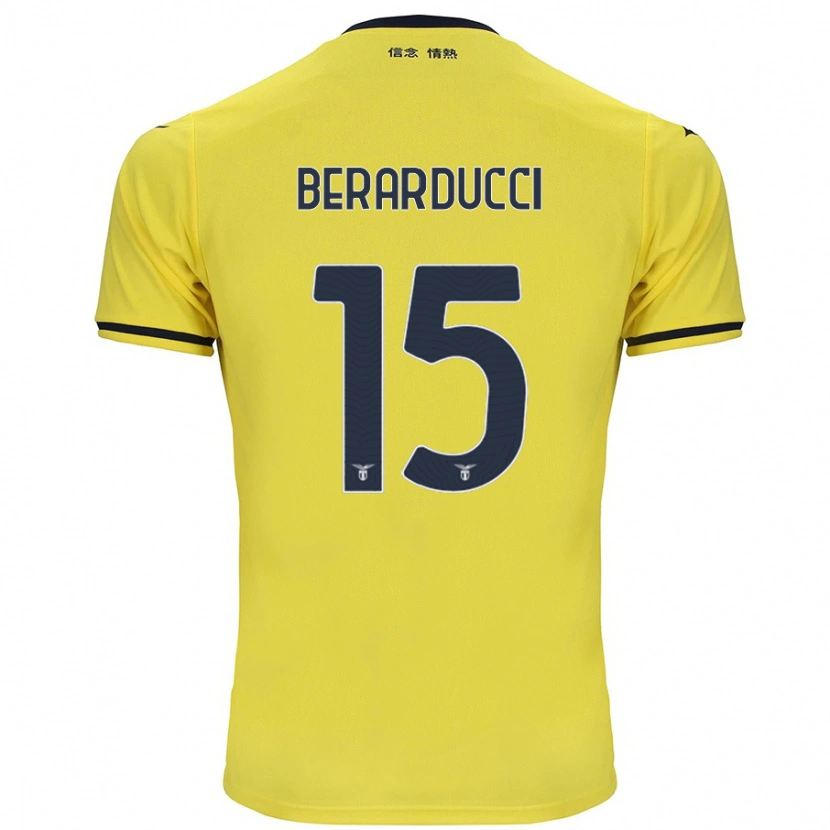 Danxen Mænd Martina Berarducci #15 Gul Udebane Spillertrøjer 2024/25 Trøje T-Shirt