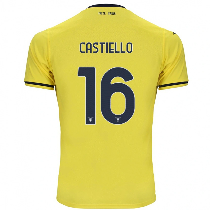Danxen Mænd Antonietta Castiello #16 Gul Udebane Spillertrøjer 2024/25 Trøje T-Shirt