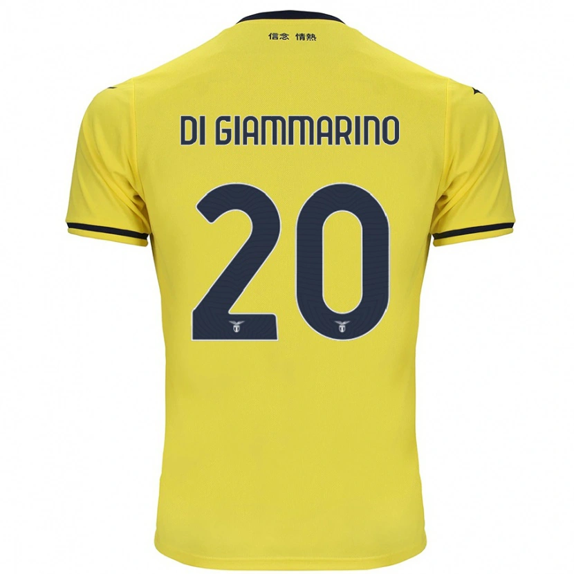 Danxen Mænd Virginia Di Giammarino #20 Gul Udebane Spillertrøjer 2024/25 Trøje T-Shirt
