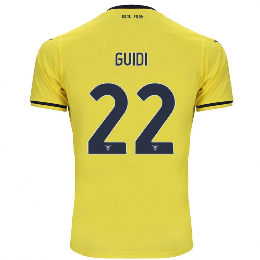 Danxen Mænd Emma Guidi #22 Gul Udebane Spillertrøjer 2024/25 Trøje T-Shirt