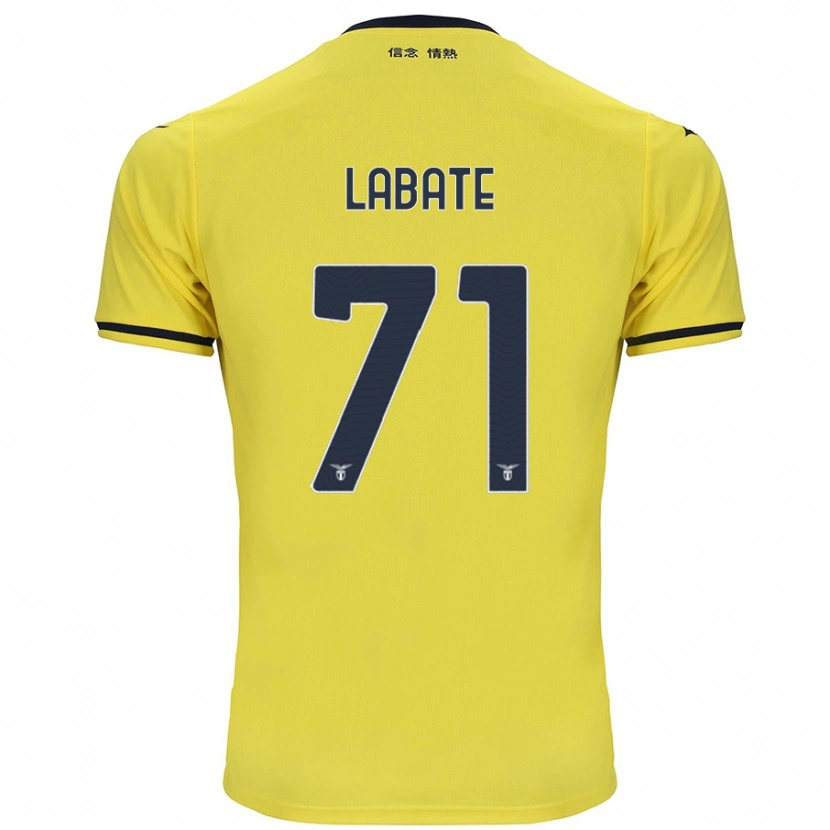 Danxen Mænd Camilla Labate #71 Gul Udebane Spillertrøjer 2024/25 Trøje T-Shirt