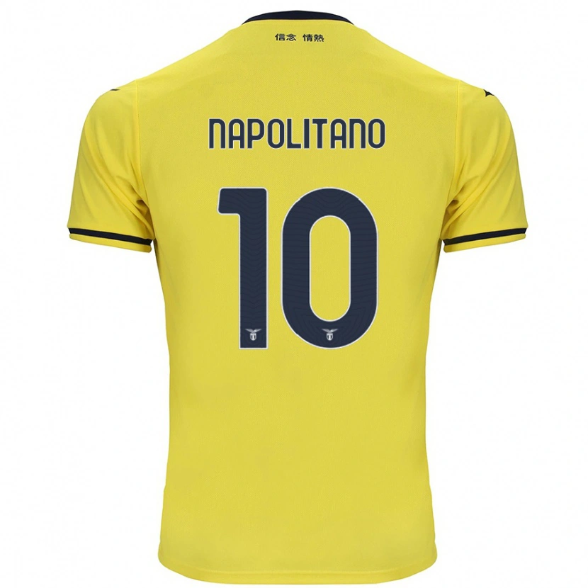 Danxen Mænd Luca Napolitano #10 Gul Udebane Spillertrøjer 2024/25 Trøje T-Shirt