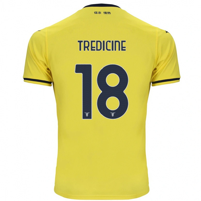 Danxen Mænd Manuel Tredicine #18 Gul Udebane Spillertrøjer 2024/25 Trøje T-Shirt