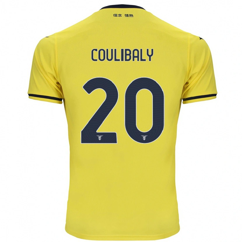 Danxen Mænd Larsson Coulibaly #20 Gul Udebane Spillertrøjer 2024/25 Trøje T-Shirt