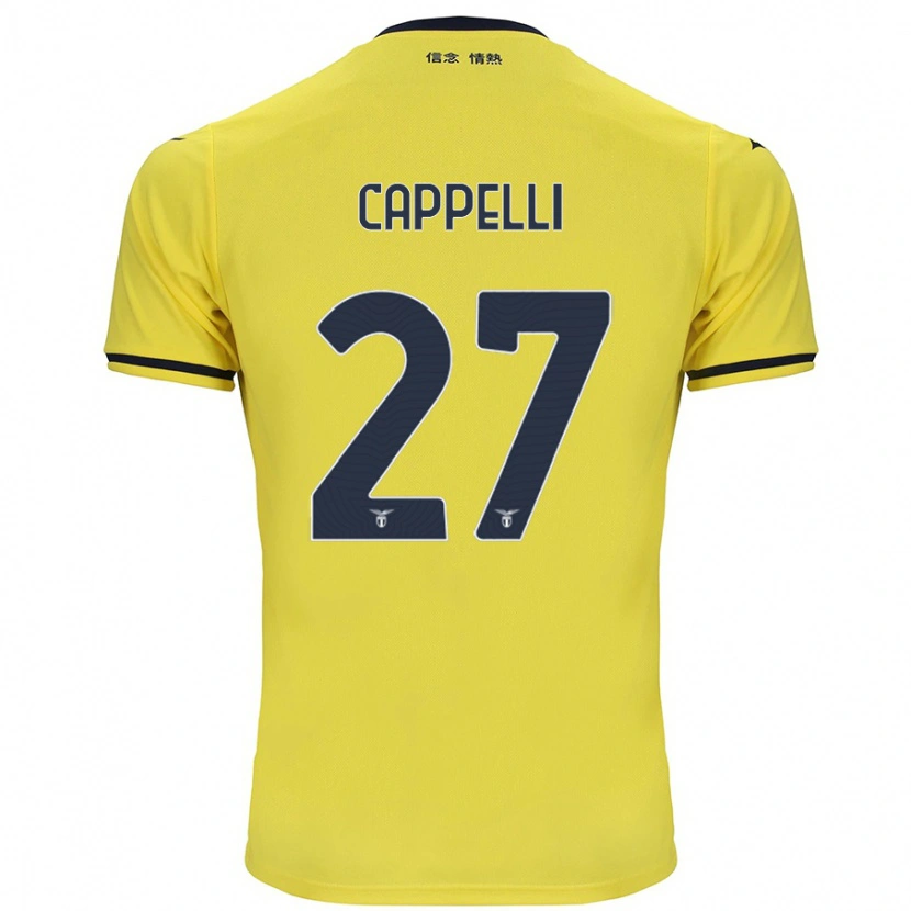 Danxen Mænd Tommaso Cappelli #27 Gul Udebane Spillertrøjer 2024/25 Trøje T-Shirt