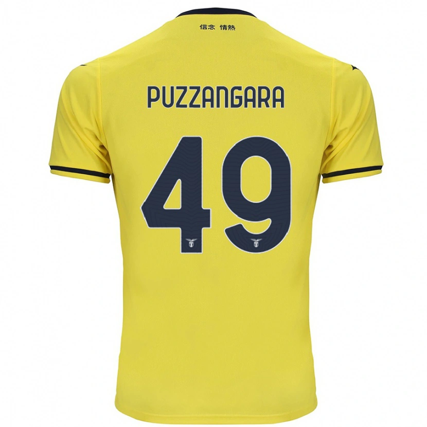 Danxen Mænd Angelo Antonio Puzzangara #49 Gul Udebane Spillertrøjer 2024/25 Trøje T-Shirt