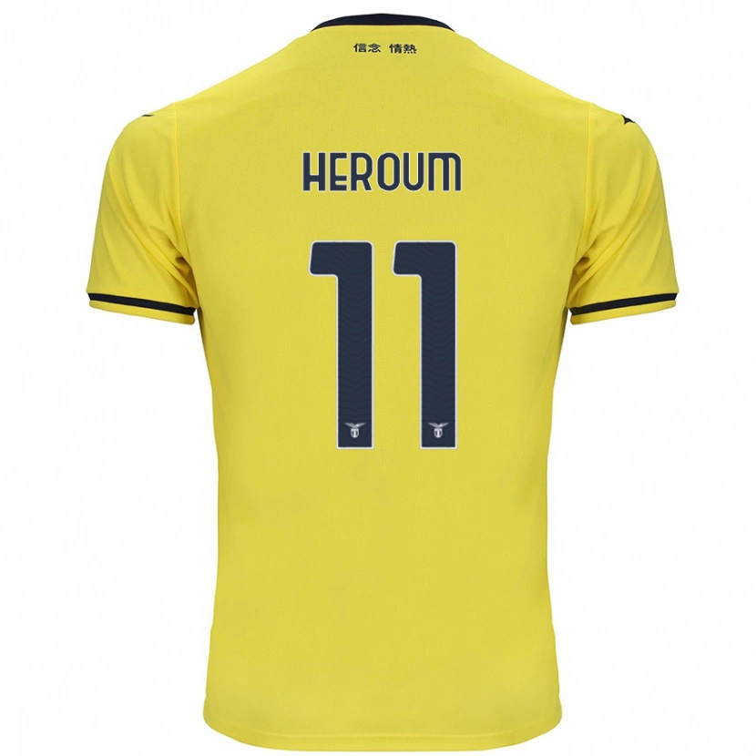 Danxen Mænd Nora Heroum #11 Gul Udebane Spillertrøjer 2024/25 Trøje T-Shirt