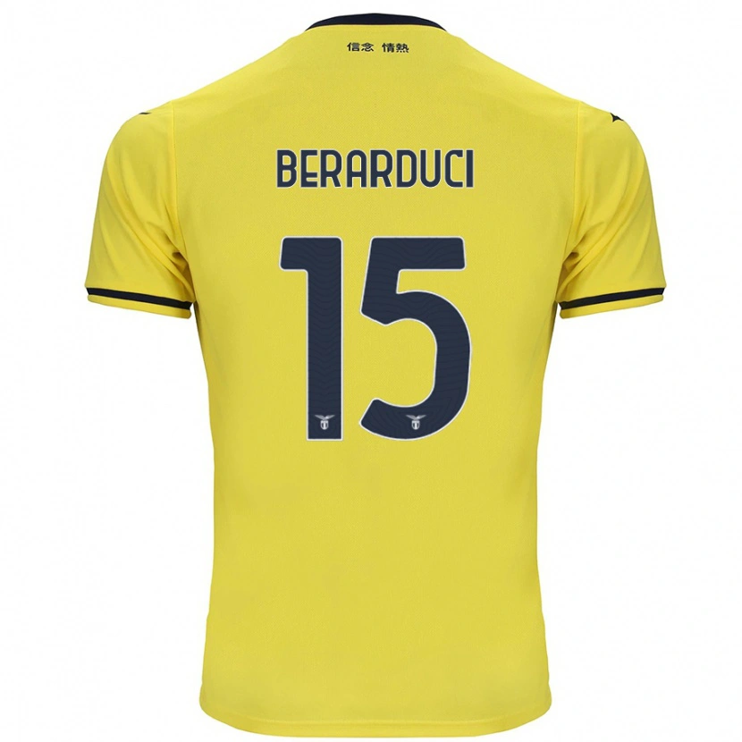 Danxen Mænd Martina Berarduci #15 Gul Udebane Spillertrøjer 2024/25 Trøje T-Shirt