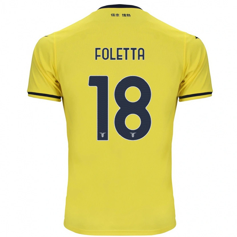 Danxen Mænd Isabella Foletta #18 Gul Udebane Spillertrøjer 2024/25 Trøje T-Shirt