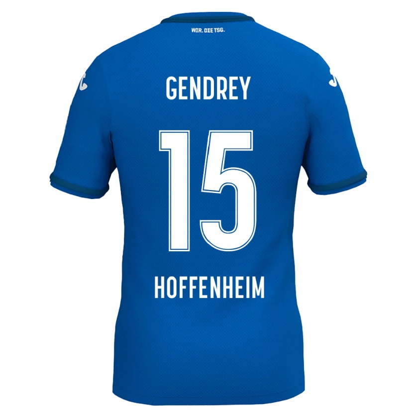 Danxen Mænd Valentin Gendrey #15 Gul Rød Hjemmebane Spillertrøjer 2024/25 Trøje T-Shirt