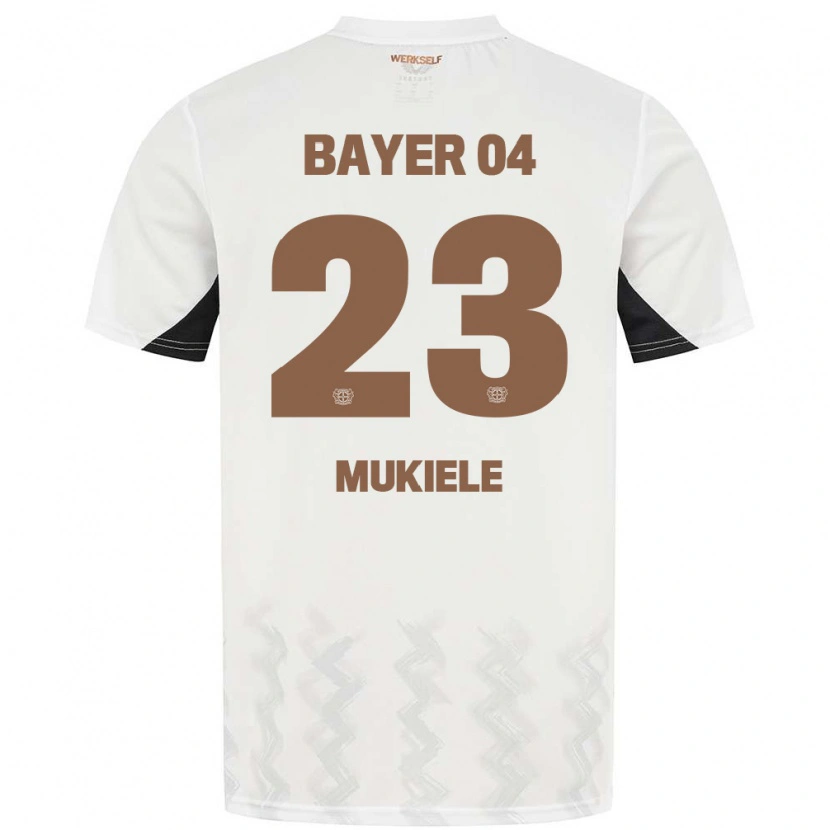 Danxen Kvinder Nordi Mukiele #23 Hvid Blå Rød Udebane Spillertrøjer 2024/25 Trøje T-Shirt