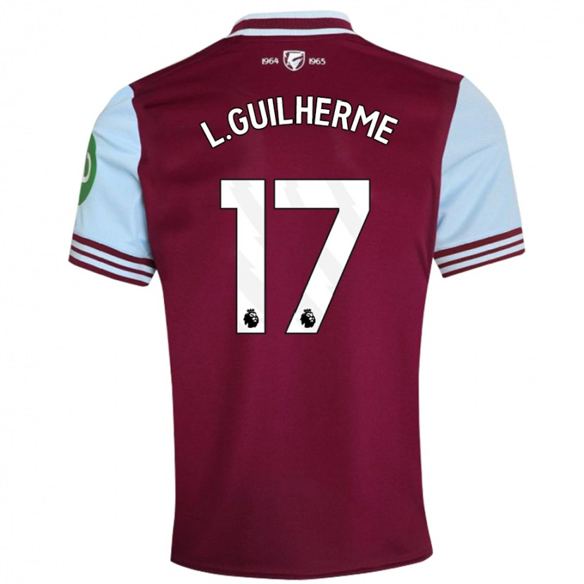 Danxen Kvinder Luis Guilherme #17 Mørkerød Hjemmebane Spillertrøjer 2024/25 Trøje T-Shirt
