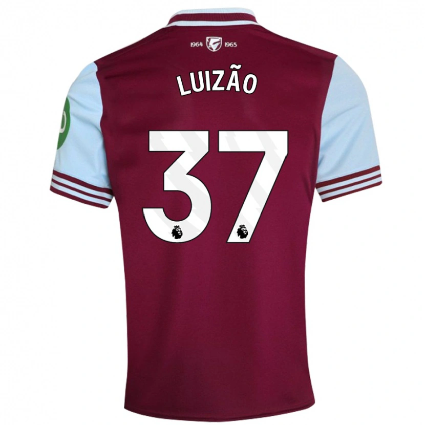 Danxen Kvinder Luizão #37 Mørkerød Hjemmebane Spillertrøjer 2024/25 Trøje T-Shirt