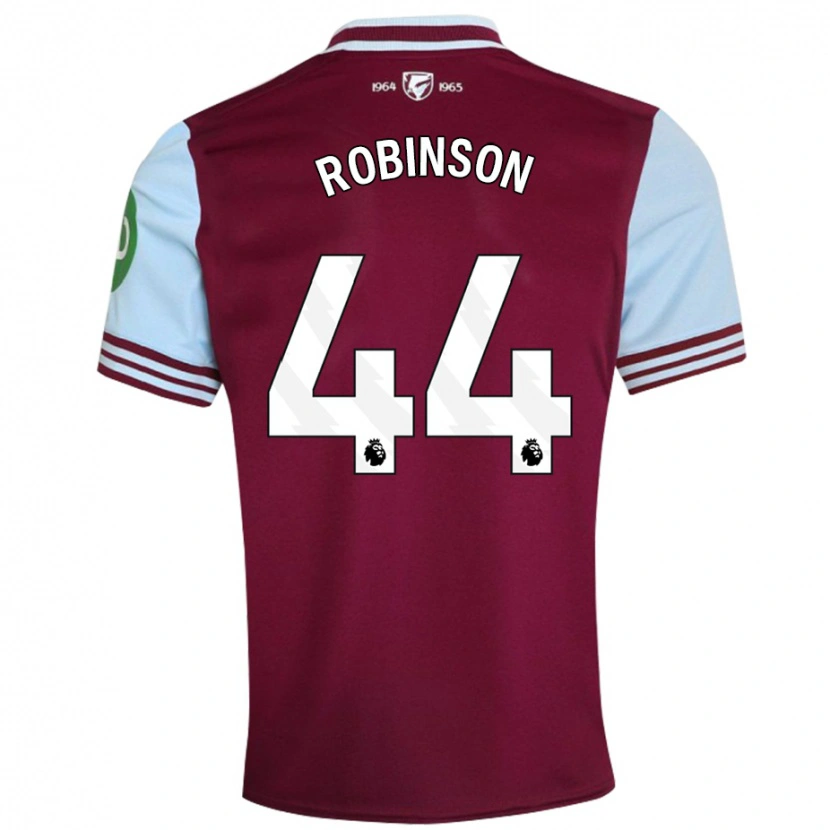 Danxen Kvinder Junior Robinson #44 Mørkerød Hjemmebane Spillertrøjer 2024/25 Trøje T-Shirt
