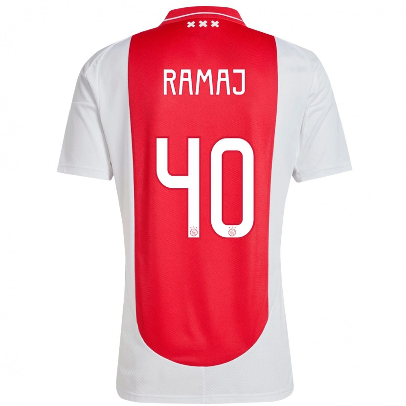 Danxen Kvinder Diant Ramaj #40 Rød Hvid Hjemmebane Spillertrøjer 2024/25 Trøje T-Shirt