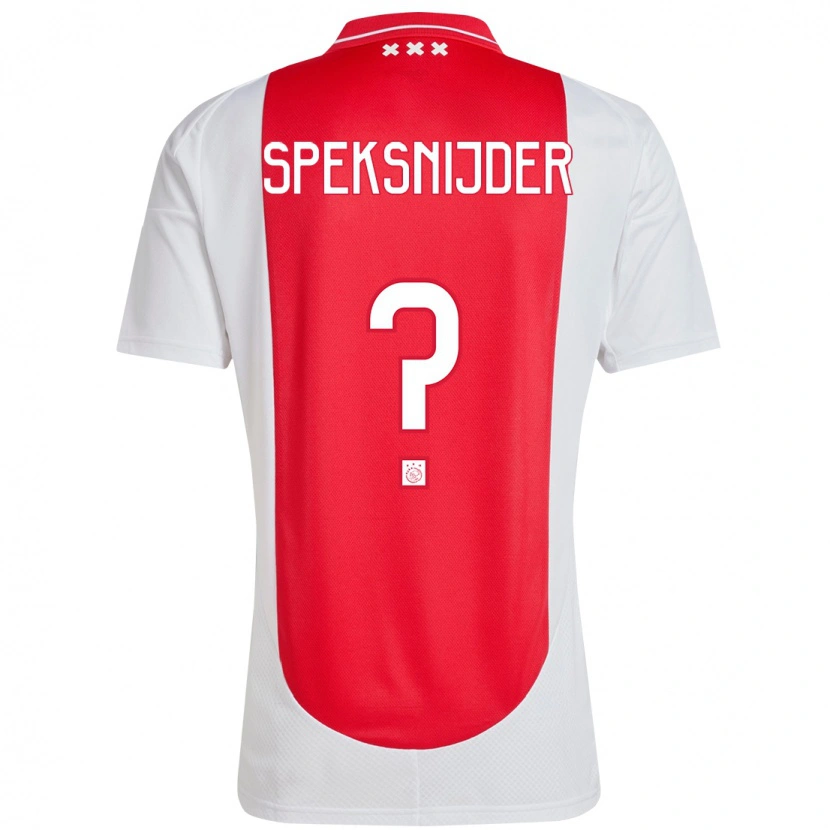 Danxen Kvinder Rico Speksnijder #0 Rød Hvid Hjemmebane Spillertrøjer 2024/25 Trøje T-Shirt