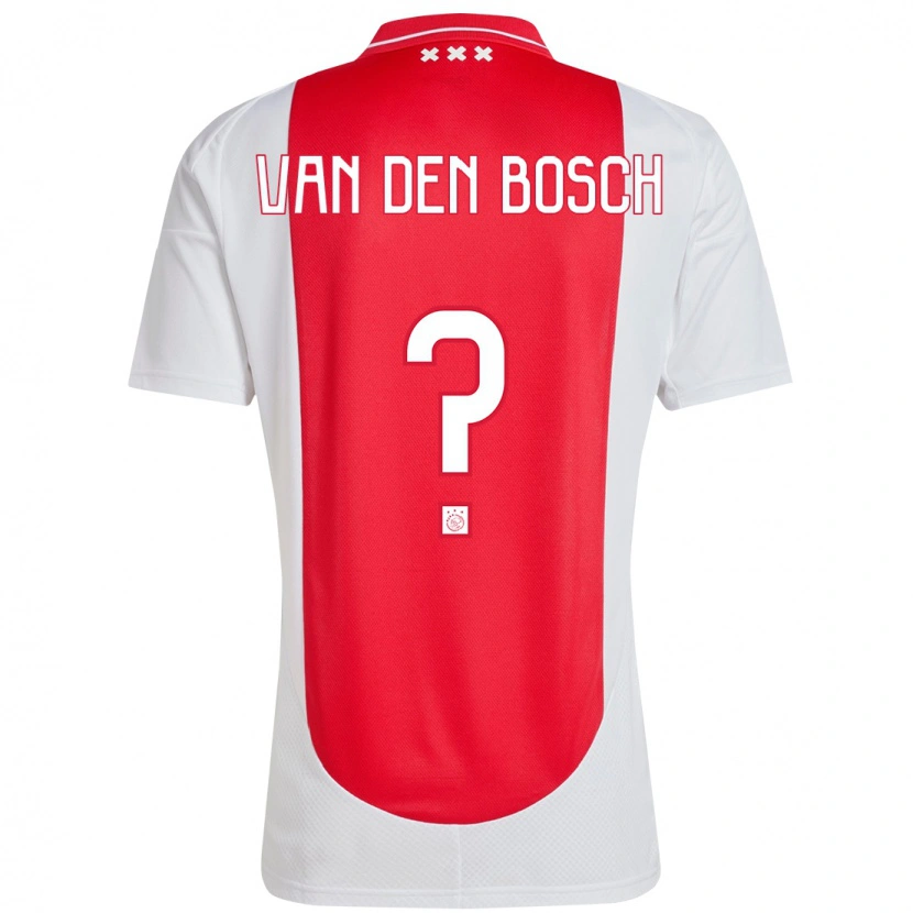 Danxen Kvinder Frederico Van Den Bosch #0 Rød Hvid Hjemmebane Spillertrøjer 2024/25 Trøje T-Shirt