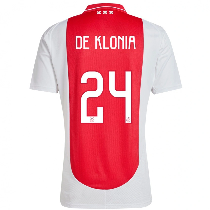 Danxen Kvinder Daliyah De Klonia #24 Rød Hvid Hjemmebane Spillertrøjer 2024/25 Trøje T-Shirt