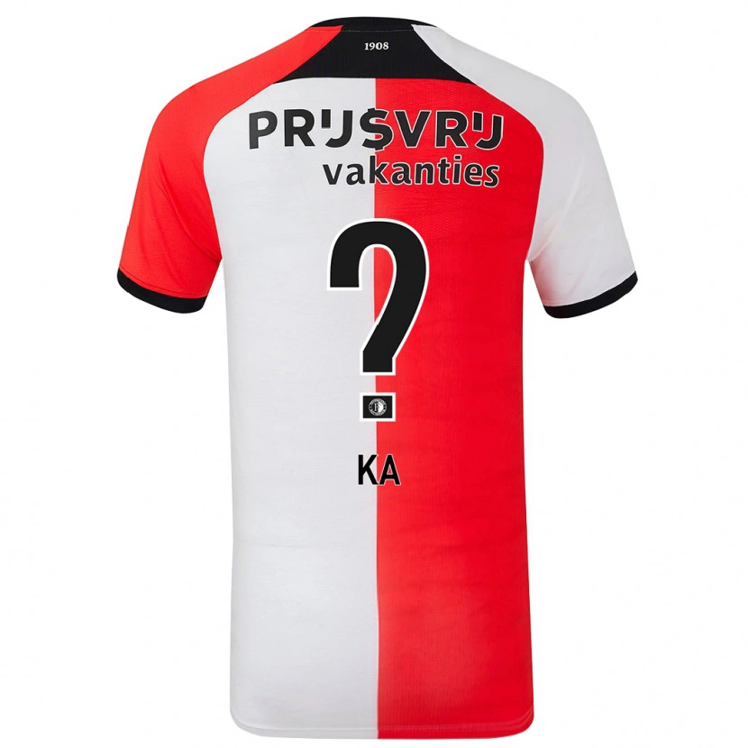 Danxen Kvinder Ismail Ka #0 Rød Hvid Hjemmebane Spillertrøjer 2024/25 Trøje T-Shirt