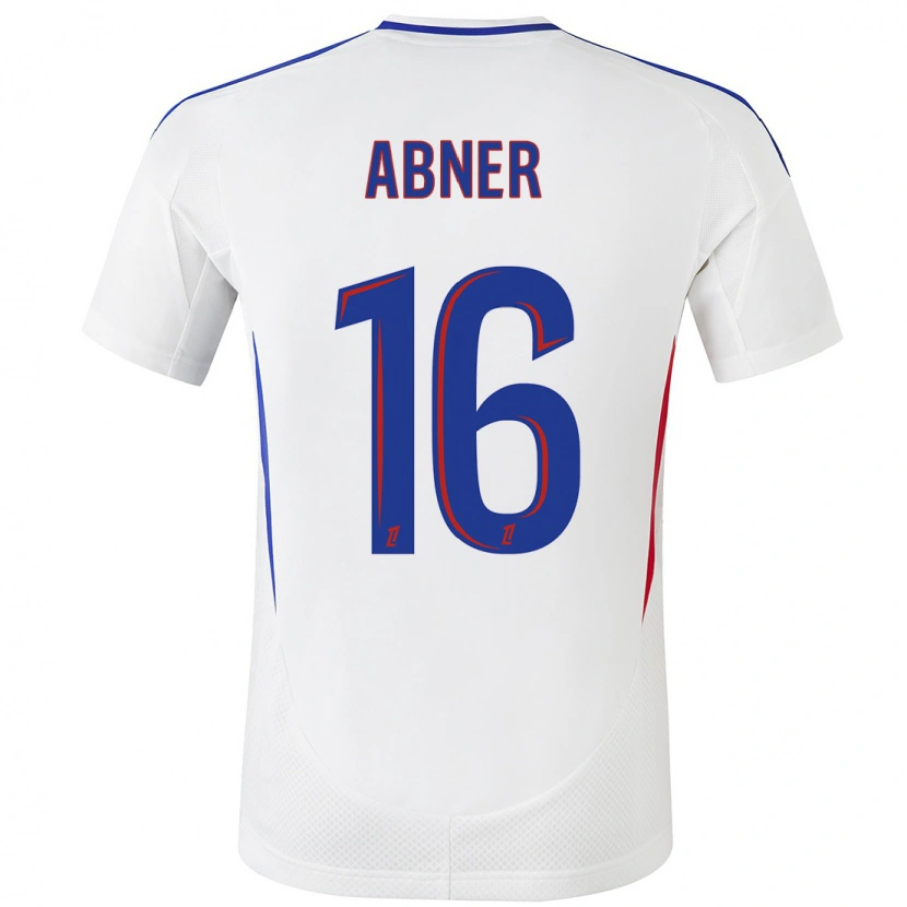 Danxen Kvinder Abner #16 Hvid Blå Hjemmebane Spillertrøjer 2024/25 Trøje T-Shirt