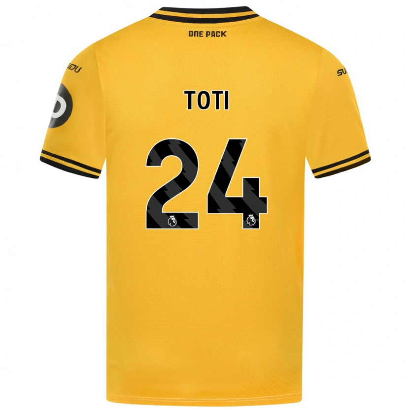 Danxen Kvinder Toti #24 Gul Hjemmebane Spillertrøjer 2024/25 Trøje T-Shirt