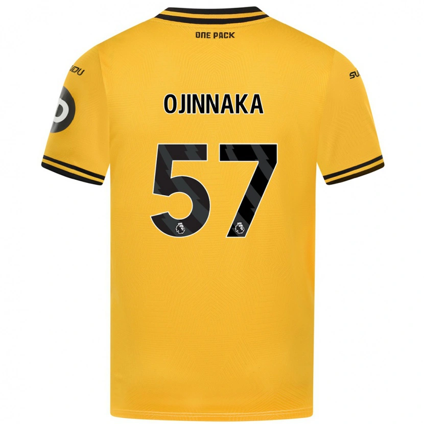 Danxen Kvinder Temple Ojinnaka #57 Gul Hjemmebane Spillertrøjer 2024/25 Trøje T-Shirt